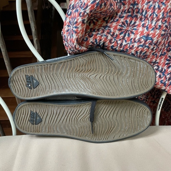 Reef Lace Up‎ Canvas Shoes Black Grey Size 13 - Picture 4 of 5